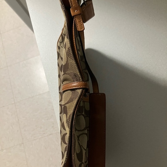 Brown/Tan Coach purse - Picture 7 of 8